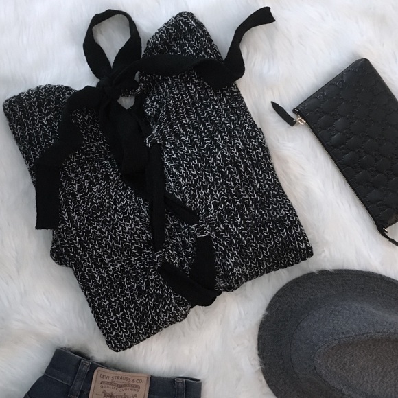 Oversized Lace Up Back Tunic Sweater - Picture 2 of 8